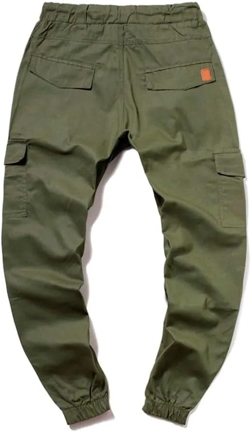 LCMTWX Mens Hiking Pants Elastic Casual Sport Joggings Solid Sweatpants Pockets Men's Casual Pants Men Joggers Mens Joggers