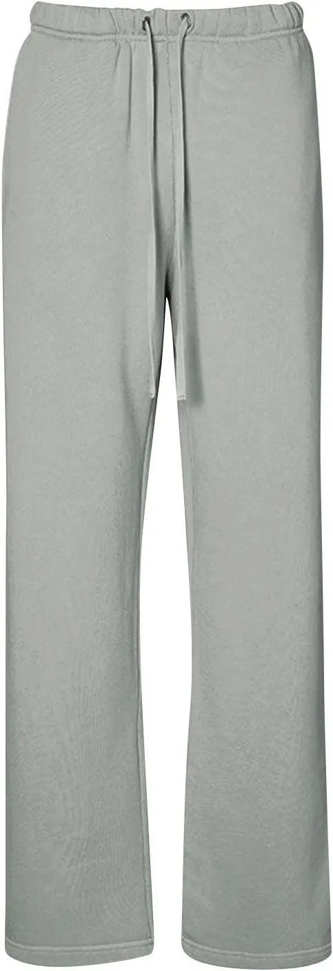 Low Rise Sweatpants for Women Baggy Drawstring Straight Leg Track Pants Fleece Lined Workout Pants with Pockets