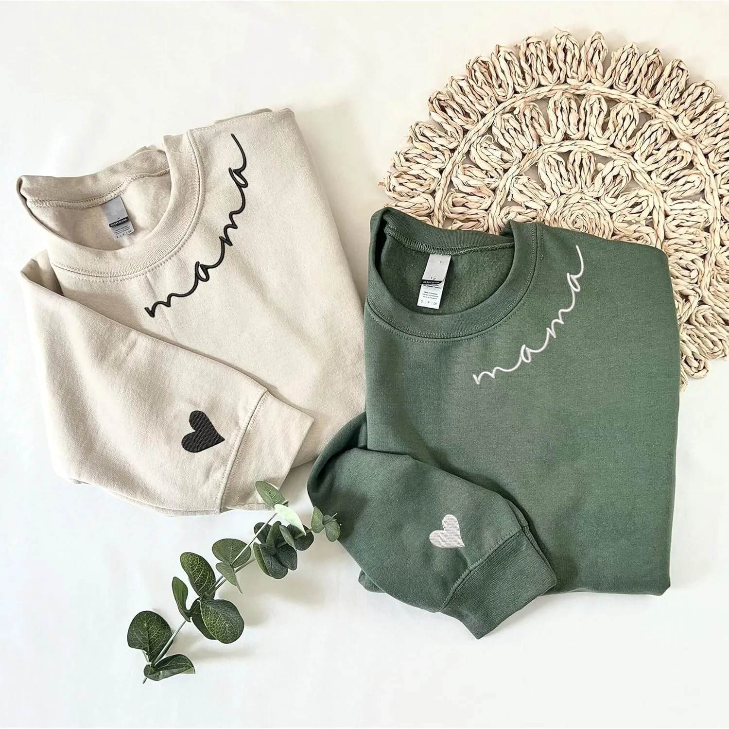 Mama Sweatshirts For Women Embroidered Mom Sweatshirt New Mom Gifts Mama Sweatshirt New Mom Gift Christmas 2023