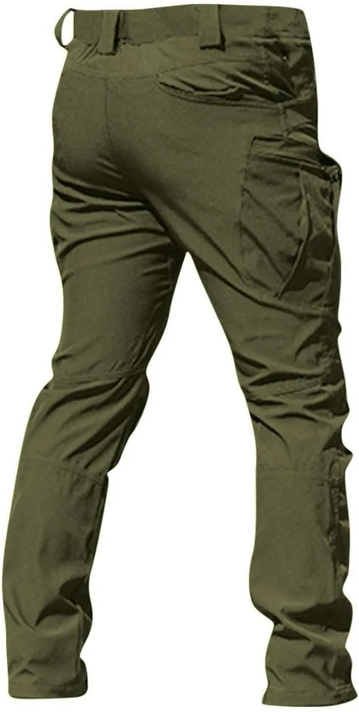 Men Camo Pants Tactical Water Resistant Pants Relaxed Fit Casual Lightweight Trousers Outdoor Hiking
