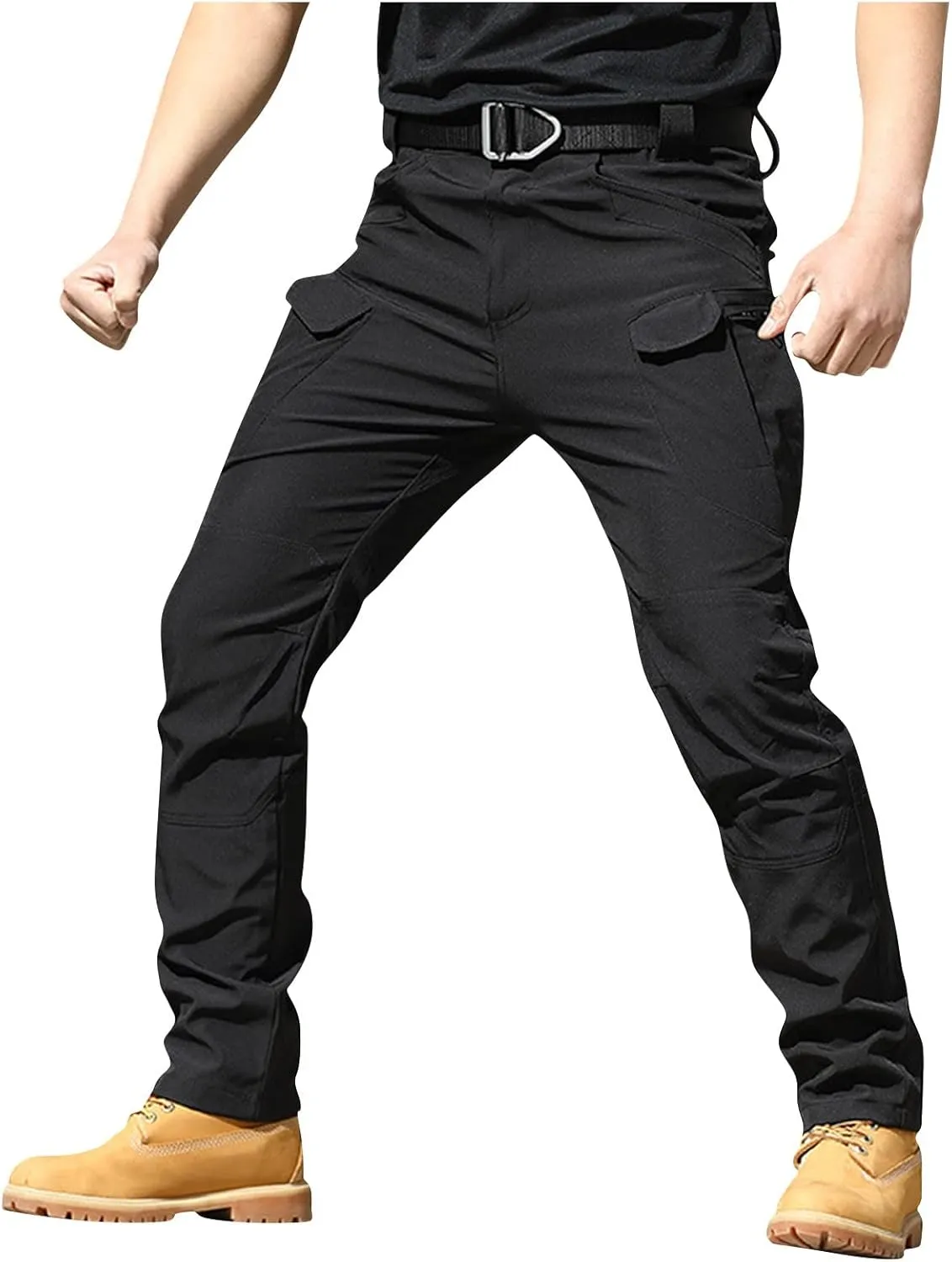 Men Camo Pants Tactical Water Resistant Pants Relaxed Fit Casual Lightweight Trousers Outdoor Hiking