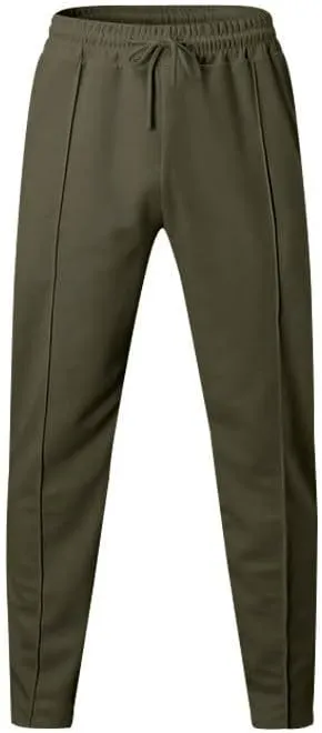 Men Cargo Pants Baggy Stretch Drawstring Elastic Waist Workout Heavyweight Fleece Jogger Sweatpant Sport Trousers