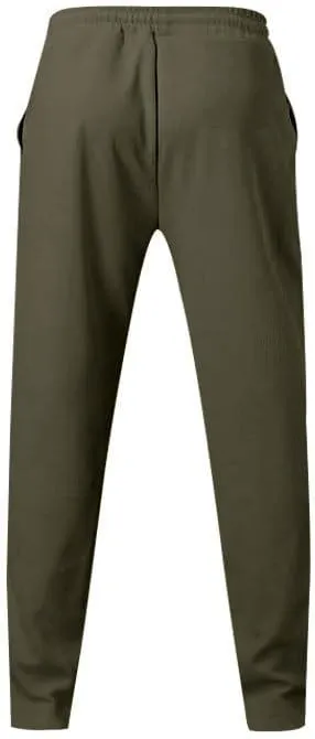 Men Cargo Pants Baggy Stretch Drawstring Elastic Waist Workout Heavyweight Fleece Jogger Sweatpant Sport Trousers