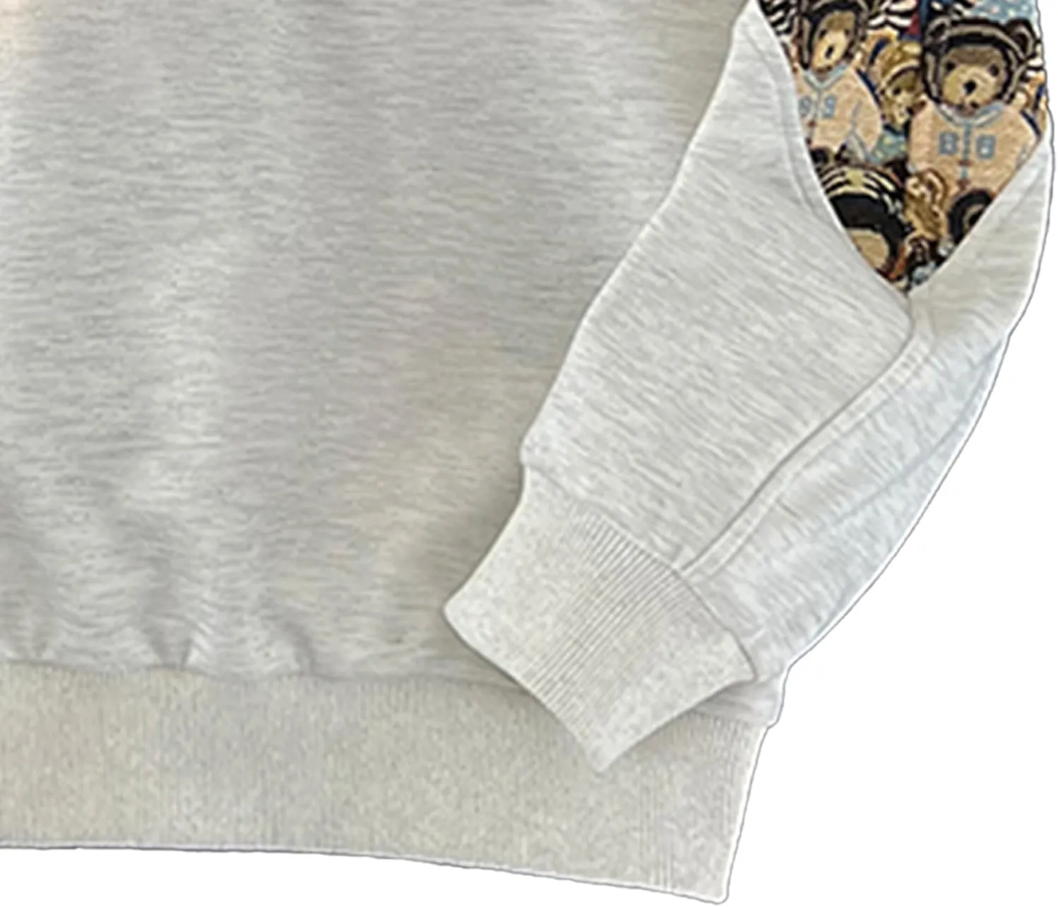 Men Crewneck Embroidered Sweatshirt Patchwork Workout Sweatshirts Vintage Loose Pullover Shirt Tops