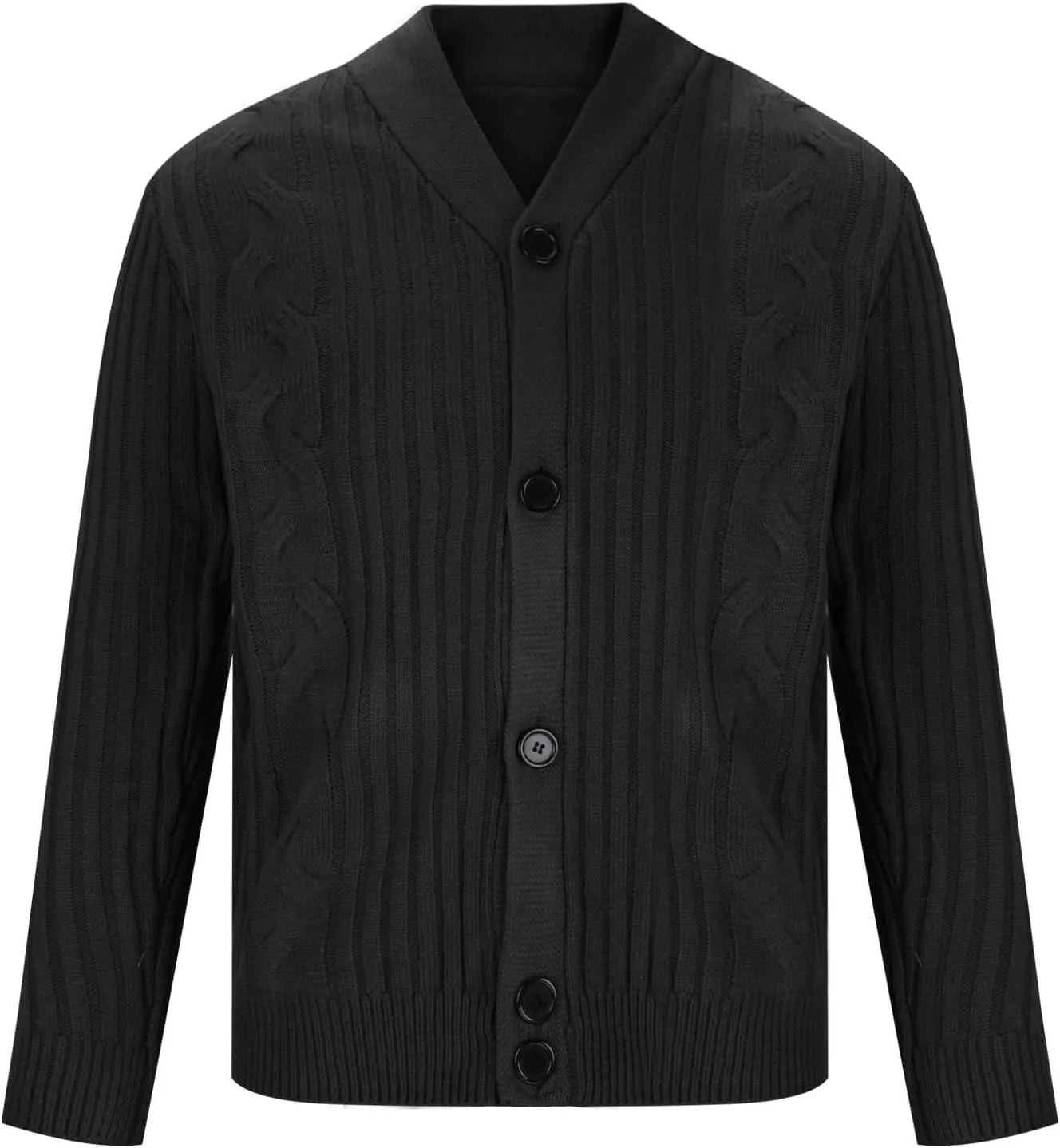 Men Lightweight Cardigan Plus Size Knit Sweater Open Front Button Down Cardigan Casual Long Sleeve Sweaters