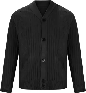 Men Lightweight Cardigan Plus Size Knit Sweater Open Front Button Down Cardigan Casual Long Sleeve Sweaters
