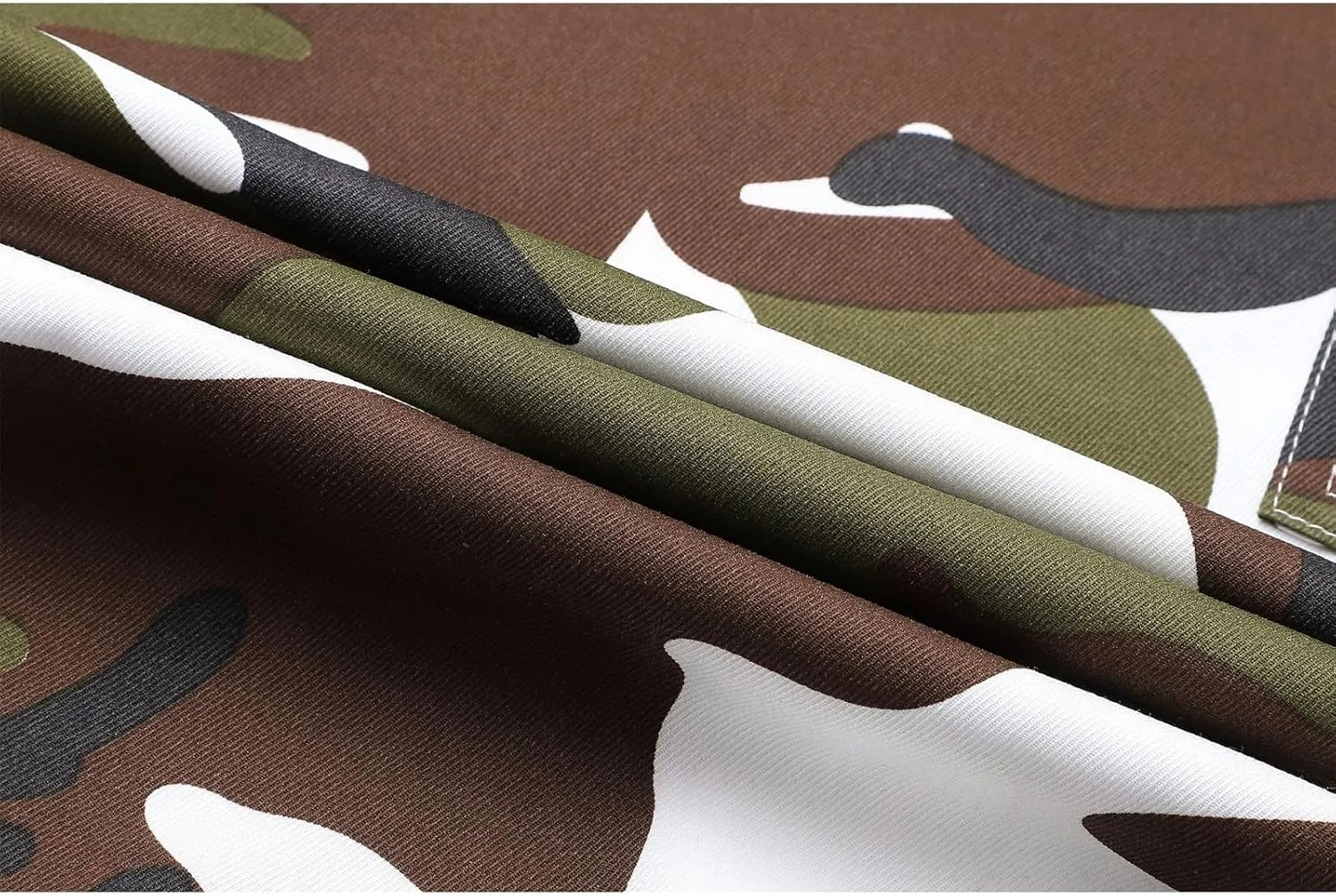 Men's Camo Cargo Pants Military Combat Hiking Sweatpants Outdoor Loose Fit Drawstring Pants for Travel Running Golf