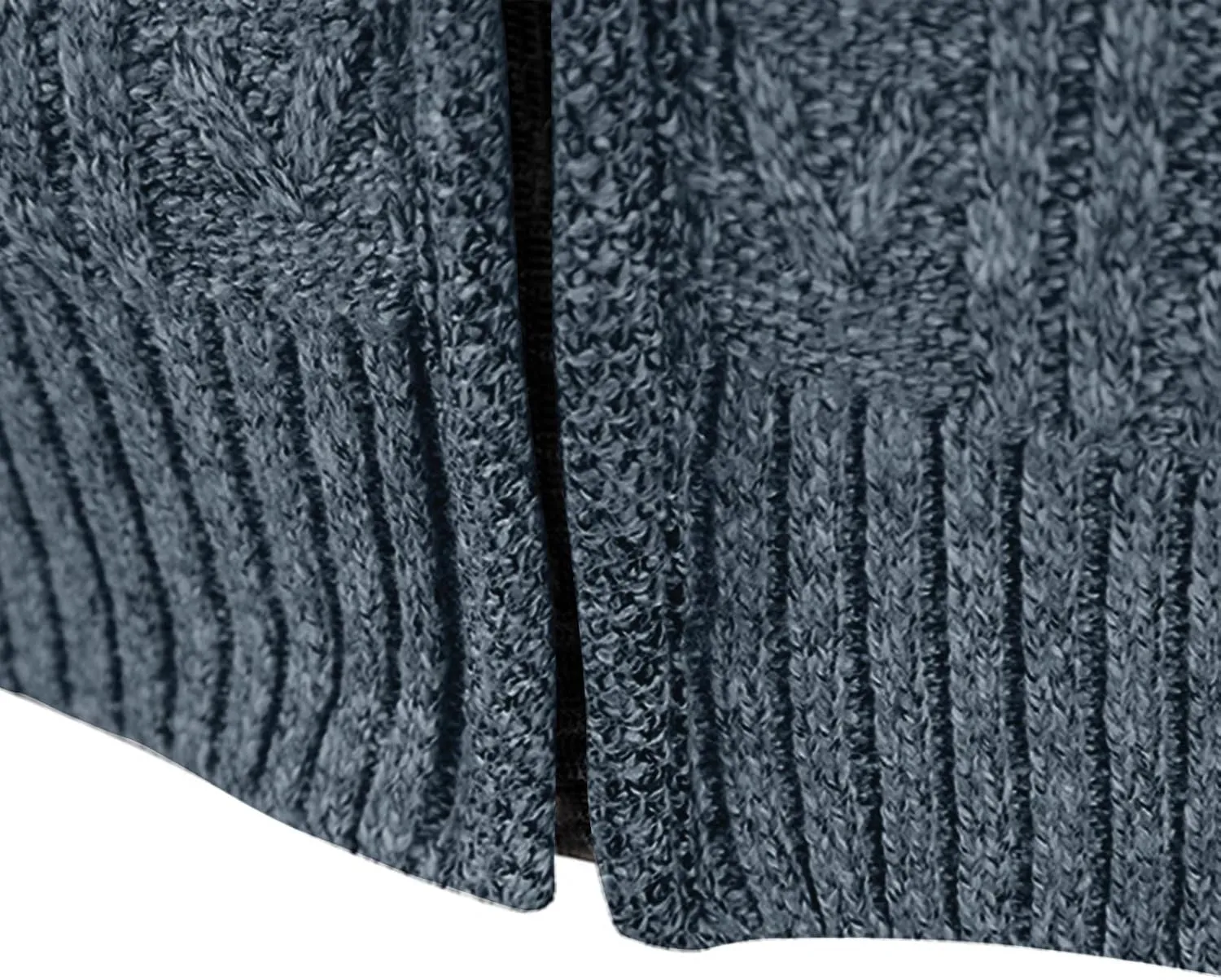Men's Cardigan Sweaters Button Down Cable Knit Sweater Ribbed Sweater Stand Collar Sweaters Open Front Cardigan