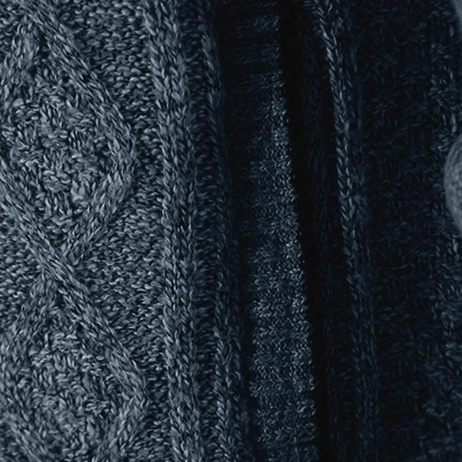 Men's Cardigan Sweaters Button Down Cable Knit Sweater Ribbed Sweater Stand Collar Sweaters Open Front Cardigan
