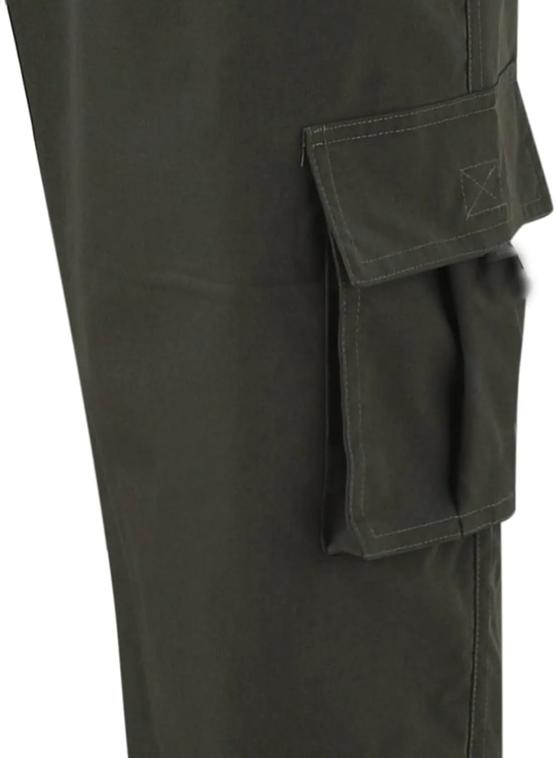 Men's Cargo Pants Multi Pockets Twill Chino Pants Joggers Straight-Leg Sports Overalls Athletic Work Sweatpants