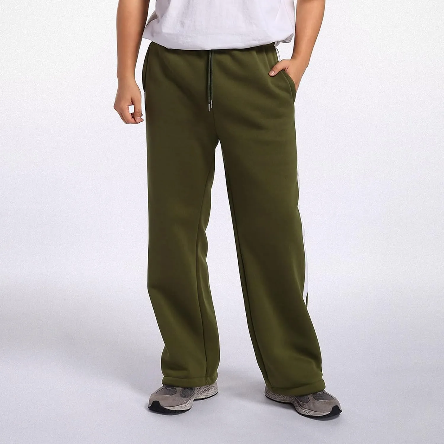 Men's Cargo Sweatpants Joggers Casual Pants with Pockets for Hiking Athletic Workout Trousers Y2k Baggy Track Pants