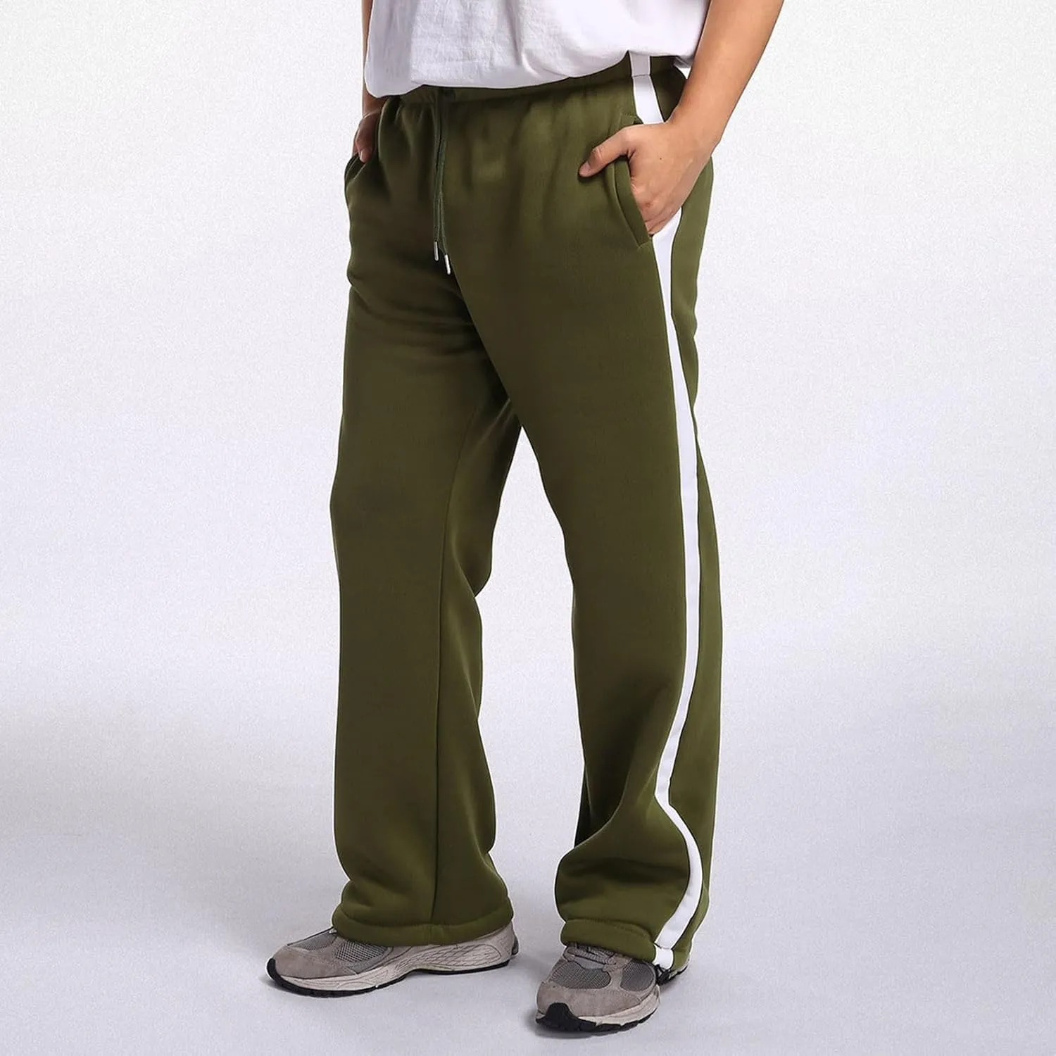 Men's Cargo Sweatpants Joggers Casual Pants with Pockets for Hiking Athletic Workout Trousers Y2k Baggy Track Pants