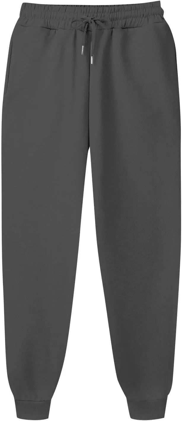 Men's Casual Cargo Pants Workout Joggers Stretch Sweatpants Hiking Drawstring Workout Athletic Pants with Pockets