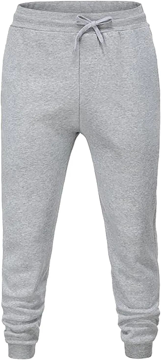 Mens Casual Joggers Pants Hiking Drawstring Athletic Running Workout Active Straight Leg Track Cargo Sweatpants