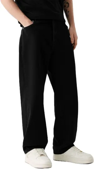 Men's Classic Regular Fit Jeans Vintage Straight Wide Leg Denim Pants with Pockets Baggy Jeans Trousers Streetwear