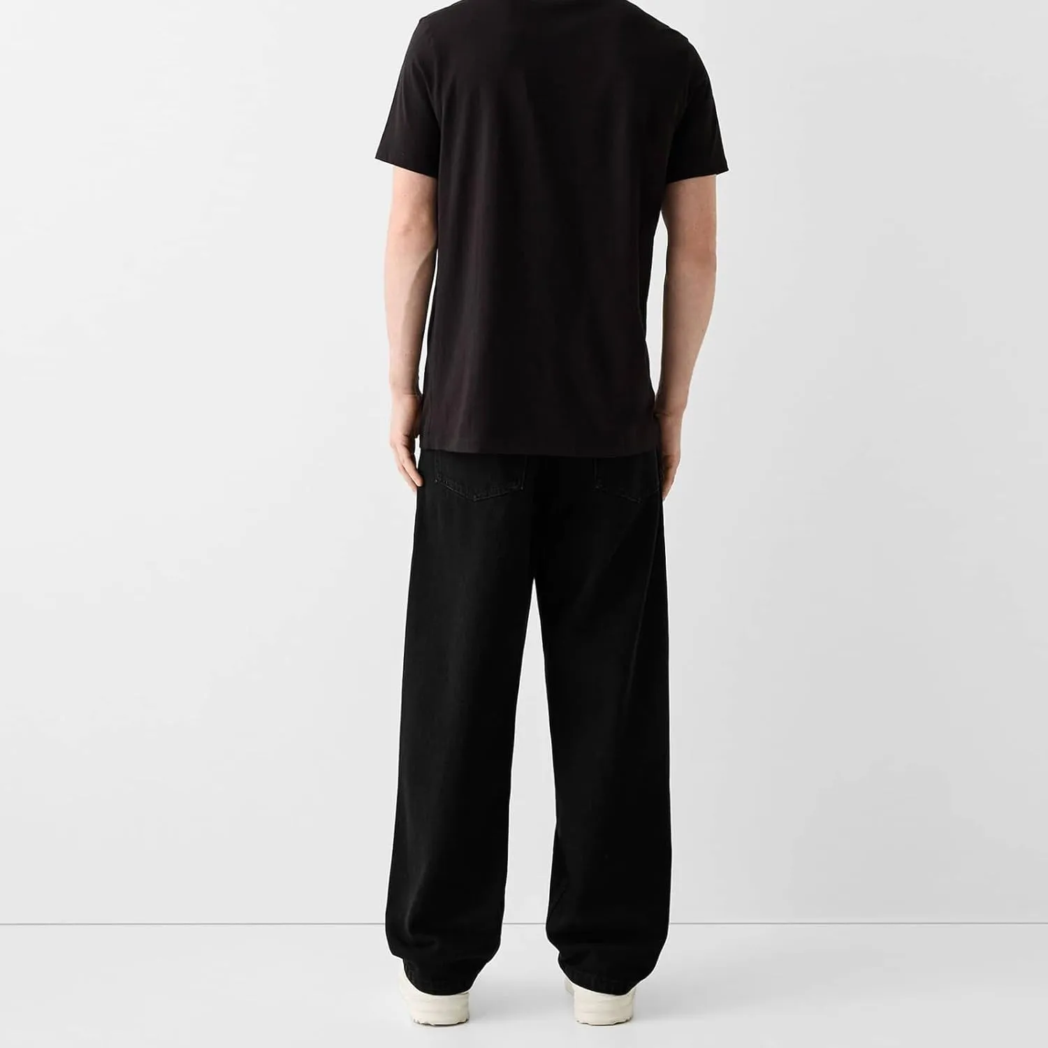 Men's Classic Regular Fit Jeans Vintage Straight Wide Leg Denim Pants with Pockets Baggy Jeans Trousers Streetwear