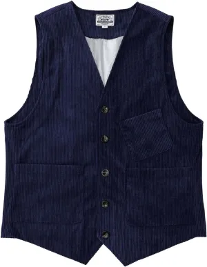 Mens Corduroy Suit Vest Vintage Slim Fit V Neck Button Down Waistcoats with Pockets Business Formal Dress Vest Outwear