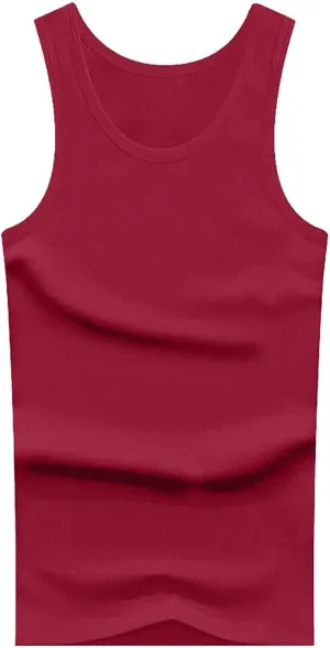 Mens Cotton Gym Tank Tops Athletic Sleeveless Bodybuilding Workout Muscle Shirts Dry Fit Moisture Wicking Sweatshirts