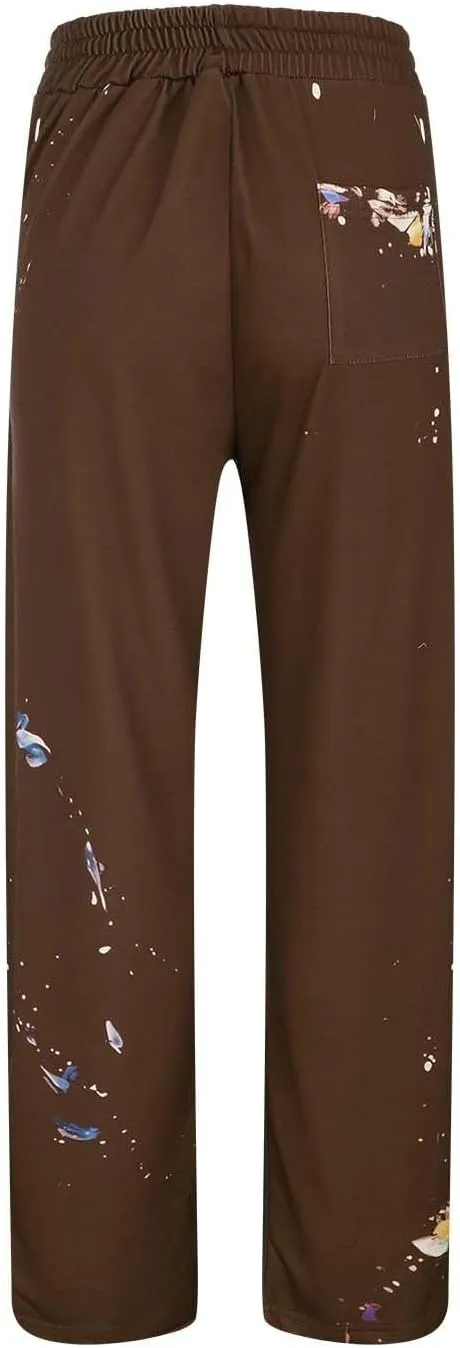 Men's Fleece Sweatpants Leg Fashion Pants Pants Stitching Casual Men's Multi-Pocket Men's Fleece Joggers with