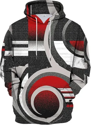 Men's Hoodies 3D Lightning Print Pullover Hooded Sweatshirt With Pockets XXL, 6XL
