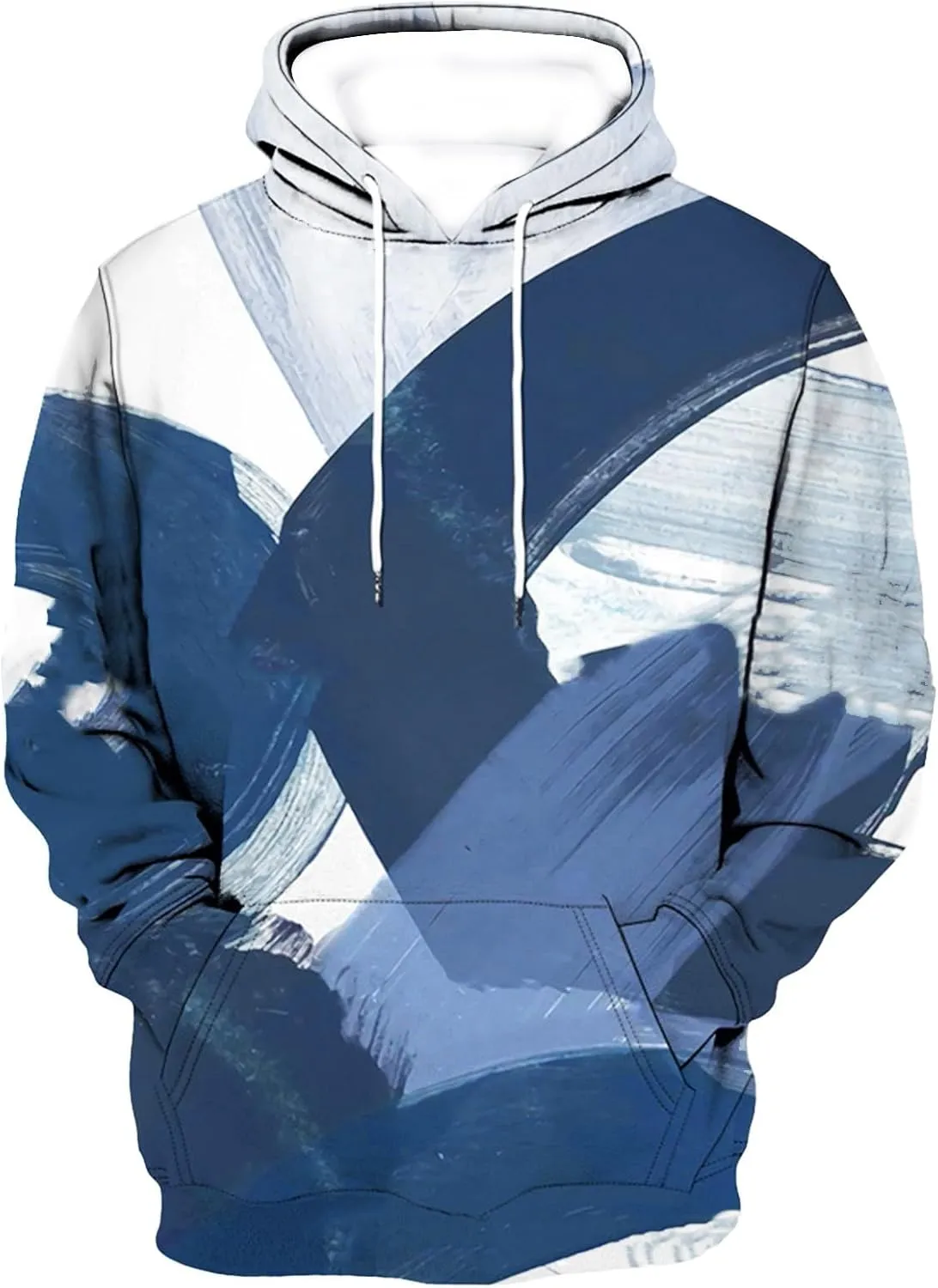 Men's Hoodies 3D Lightning Print Pullover Hooded Sweatshirt With Pockets XXL, 6XL