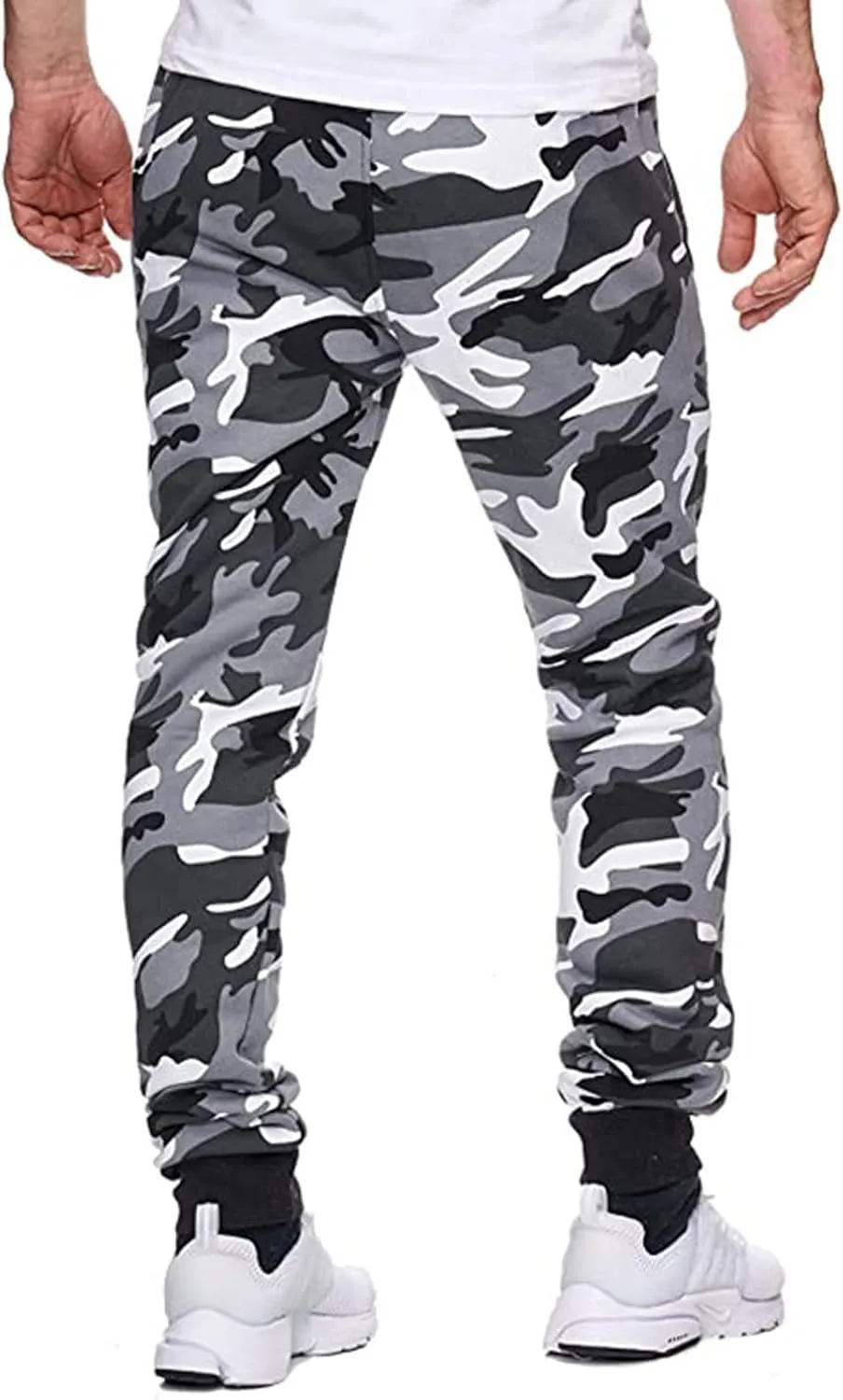 Men's Joggers Sweatpants Basic Fleece Jogger Pant Elastic Waist Casual Workout Lounge Sweat Pants with Pockets