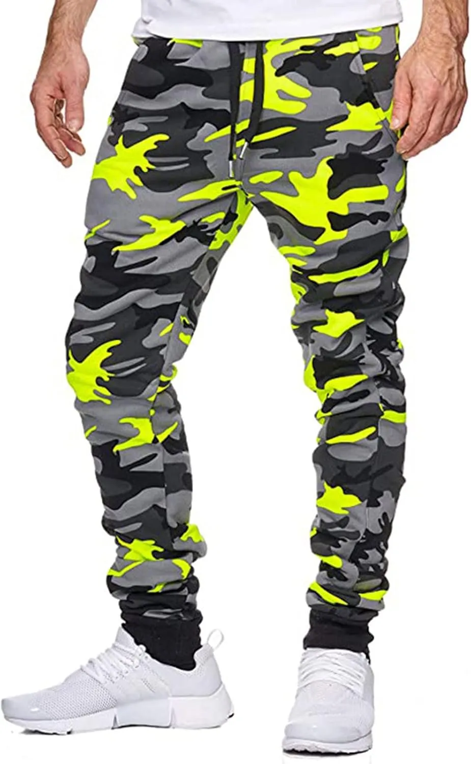Men's Joggers Sweatpants Basic Fleece Jogger Pant Elastic Waist Casual Workout Lounge Sweat Pants with Pockets