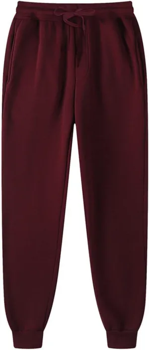 Men's Joggers Sweatpants Mens Heavyweight Cargo Sweatpants Stretch Elastic Waist Jogger Sport Pants Drawstring Sports