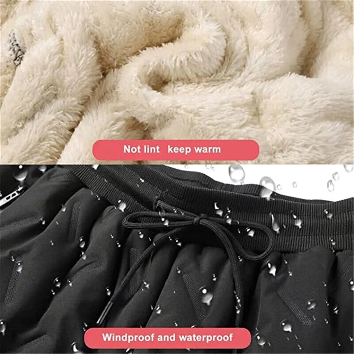Men's Lightweight Jogger Pants Winter Plush Pants Men's Warm Small Foot Guard Pants Spring and Sweatpants Trousers