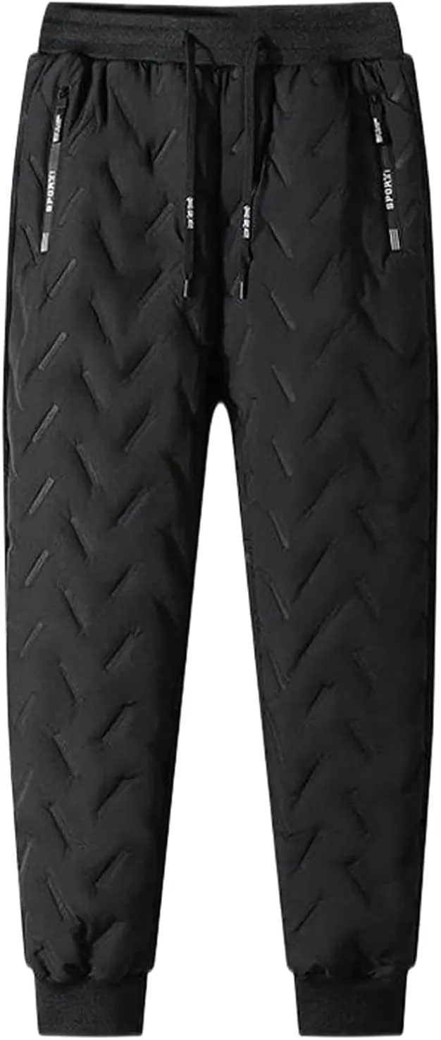 Men's Lightweight Jogger Pants Winter Plush Pants Men's Warm Small Foot Guard Pants Spring and Sweatpants Trousers