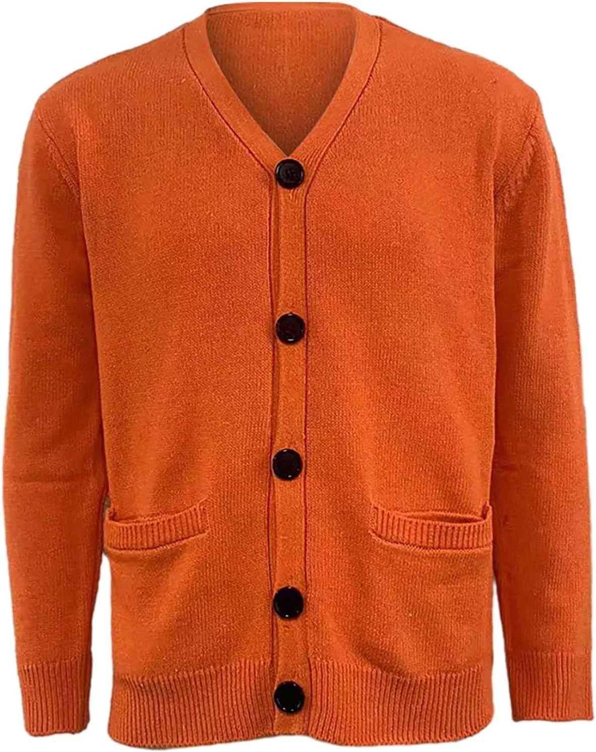 Men's Lightweight Open Front Jacket Coats Wool Blend V Neck Button Down Cardigan 2024 Fall Trendy Outfits Sweaters