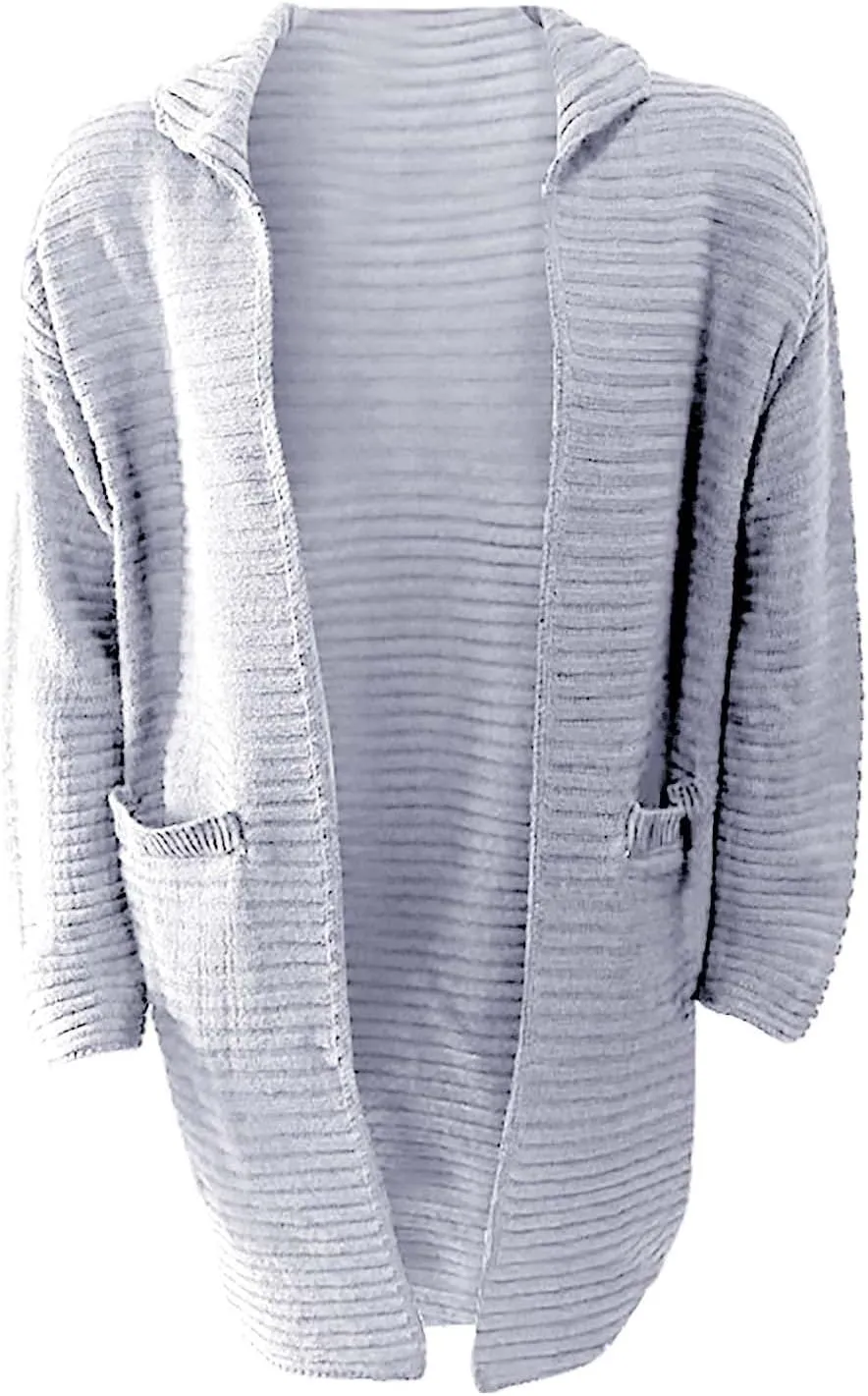 Mens Long Sleeve Stand Collar Knitted Cardigan Sweaters Slim Fit Open Front Mid Length Pockets Drape Cape Overcoats