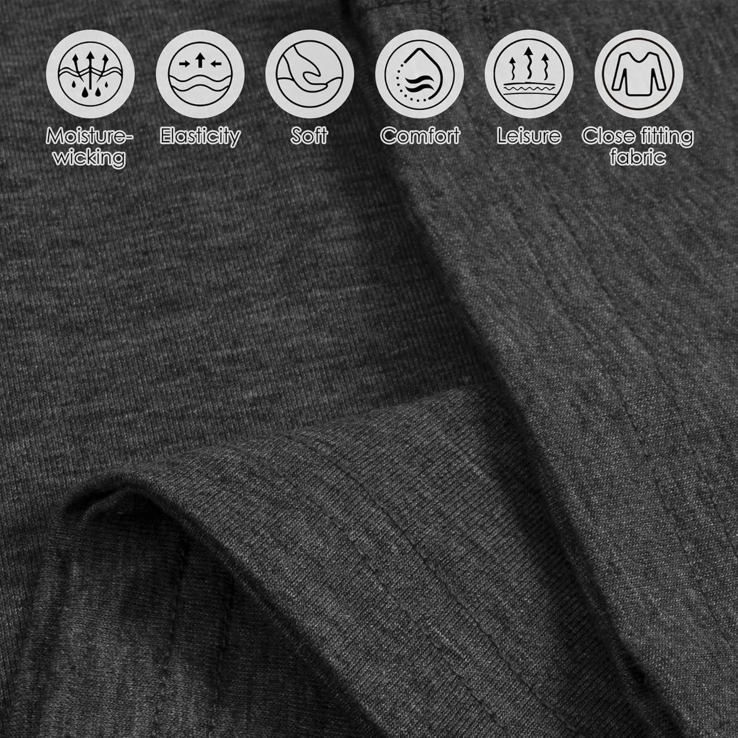 Men's Long Sleeve V-Neck T-Shirt-Cotton Blend Tee Undershirt,Soft Basic Tee for Pajamas,Casual V-Neck T-Shirts 2025