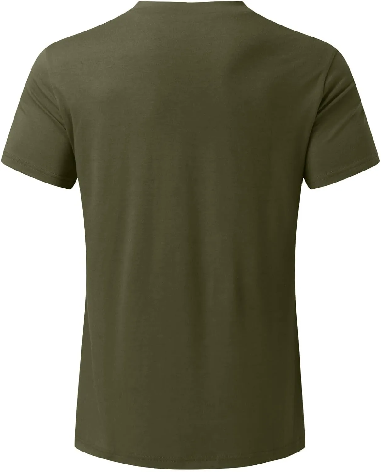 Men's Muscle T-Shirts Stretch Slim V Neck Short Sleeve Bodybuilding Gym Tee Tops Lightweight Quick Dry Workout Shirts