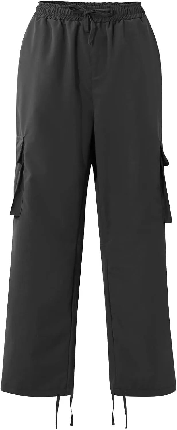 Mens Outdoor Cargo Pants Lightweight Relaxed Fit Tactical Pants Solid Camo Multi Pockets Classic Trousers