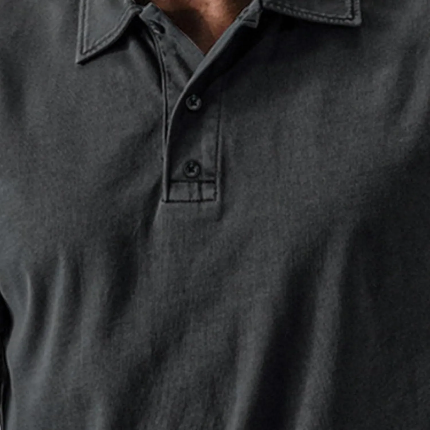 Mens Pique Polo Shirts Vintage Summer Washed Cotton T-Shirt Quick Dry Short Sleeve Tactical Shirt Jersey Baseball Tees