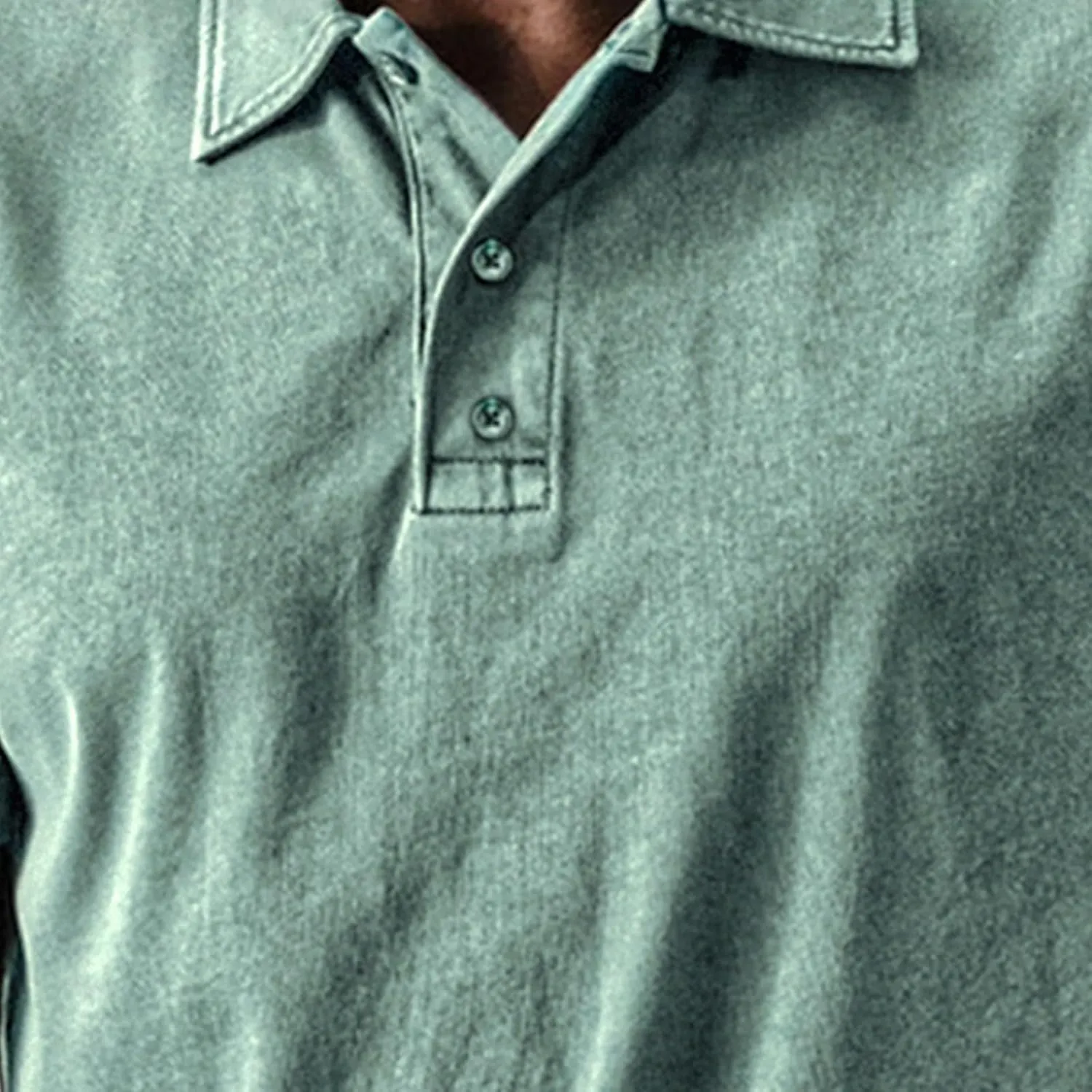 Mens Pique Polo Shirts Vintage Summer Washed Cotton T-Shirt Quick Dry Short Sleeve Tactical Shirt Jersey Baseball Tees