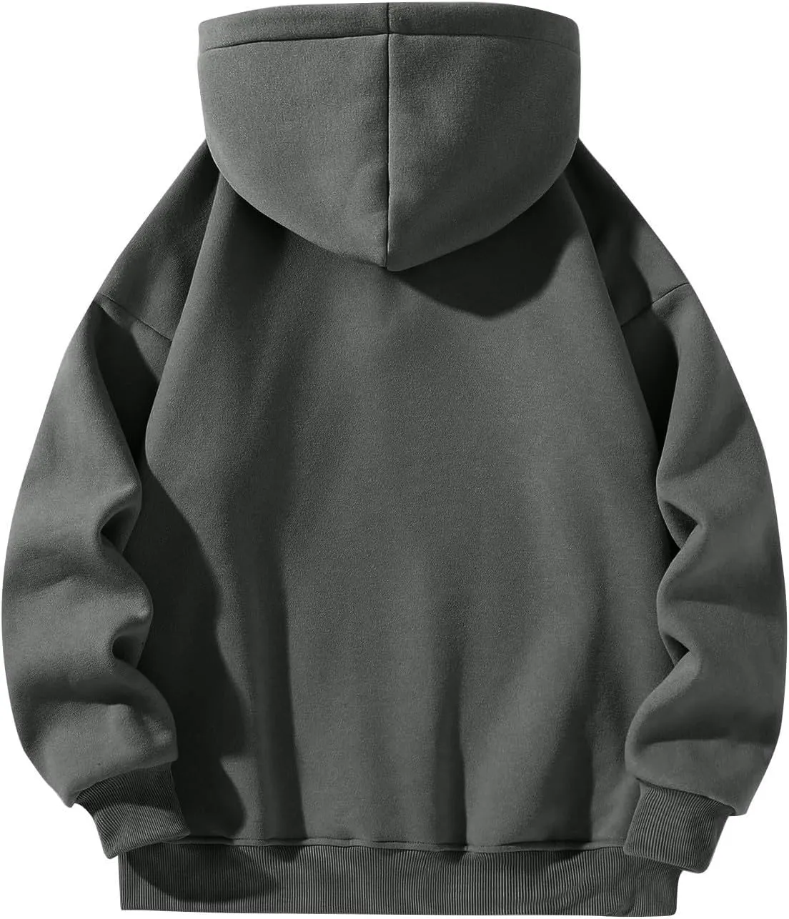 Mens Quarter Zip Pullover Comfy Loose Fit Long Sleeve Oversized Hoodie Trendy Casual Fleece Hooded Sweatshirt