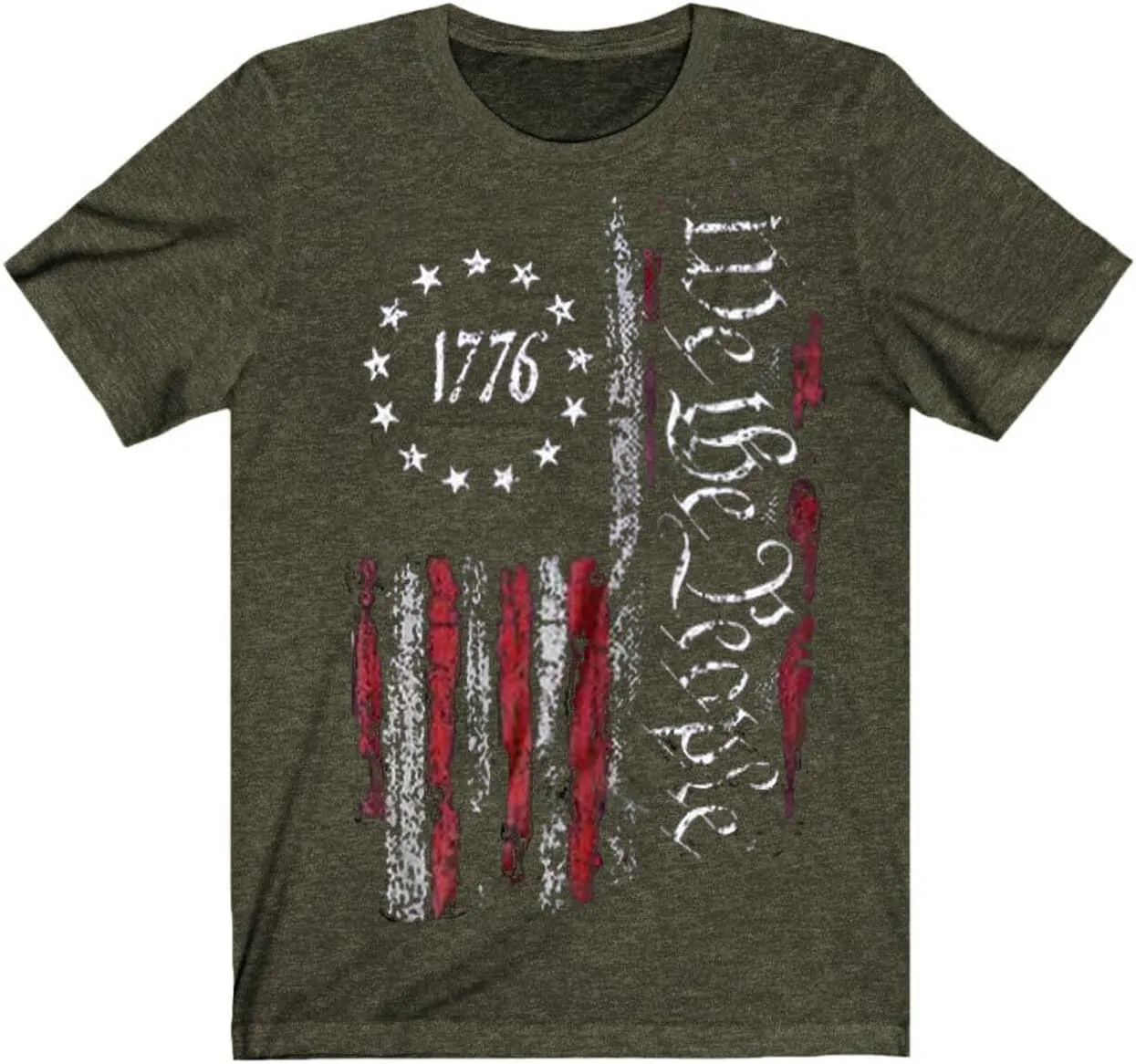 Mens Shirts Casual Short Sleeve Flag T Shirts Fashion Graphic Tee Top
