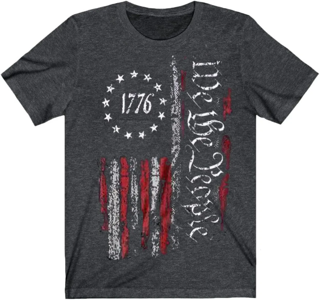 Mens Shirts Casual Short Sleeve Flag T Shirts Fashion Graphic Tee Top
