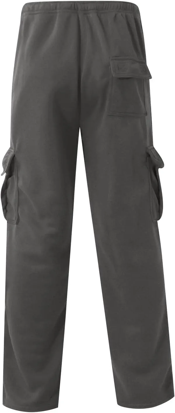 Men's Sweatpants Baggy Jogger with Pocket Drawstring Bottom Opening Sweatpants Outdoor Athletic Hiking Pants