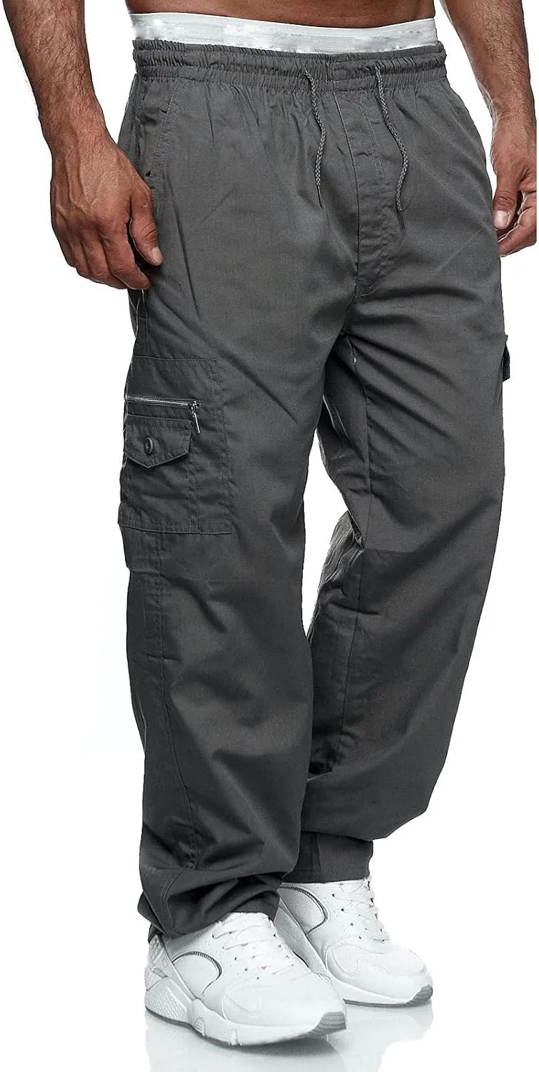 Mens Sweatpants Joggers Warm Fleece Heavyweight Gym Athletic Running Track 5 Pocket Winter Sweat Pants Athletic Pants