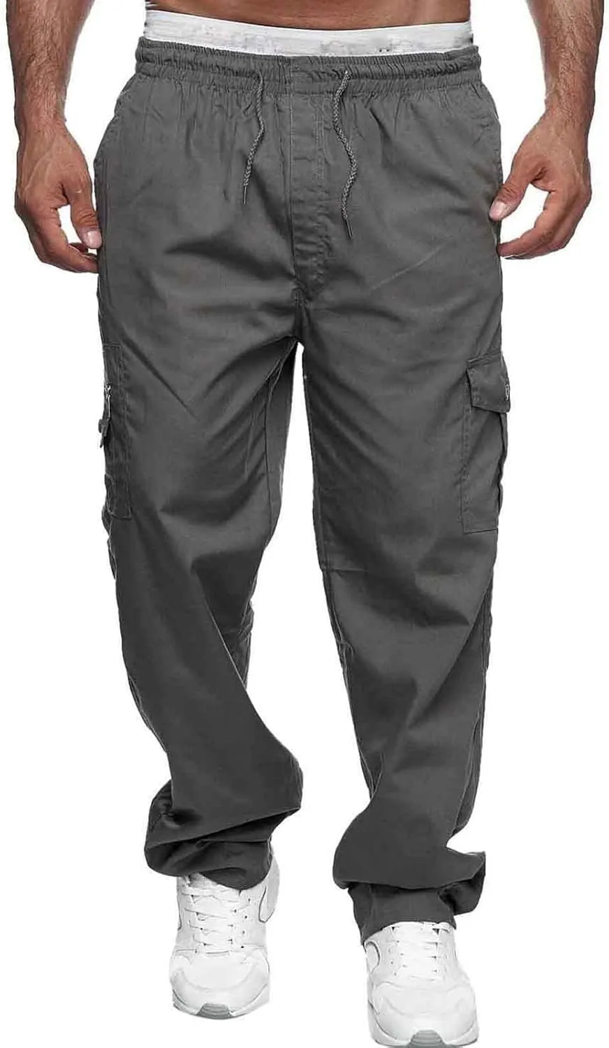 Mens Sweatpants Joggers Warm Fleece Heavyweight Gym Athletic Running Track 5 Pocket Winter Sweat Pants Athletic Pants