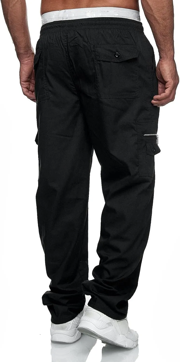 Mens Sweatpants Joggers Warm Fleece Heavyweight Gym Athletic Running Track 5 Pocket Winter Sweat Pants Athletic Pants