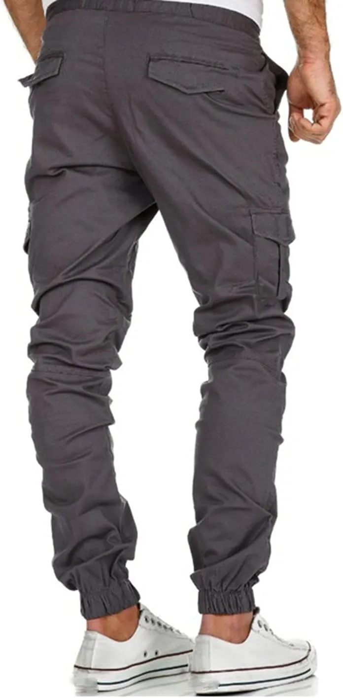 Mens Sweatpants with Pockets Big and Tall Cargo Pants Black Camo Cargo Pants Men All Season Fit Pant Casual All Solid