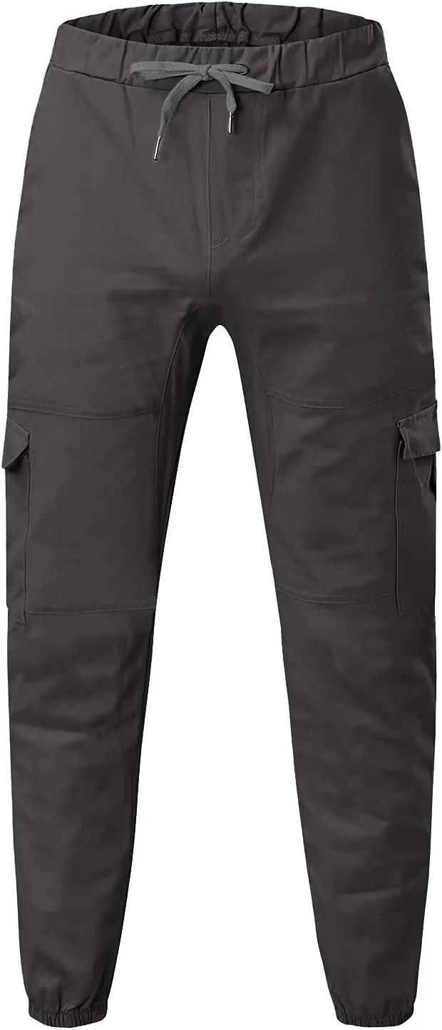 Mens Sweatpants with Pockets Big and Tall Cargo Pants Black Camo Cargo Pants Men All Season Fit Pant Casual All Solid