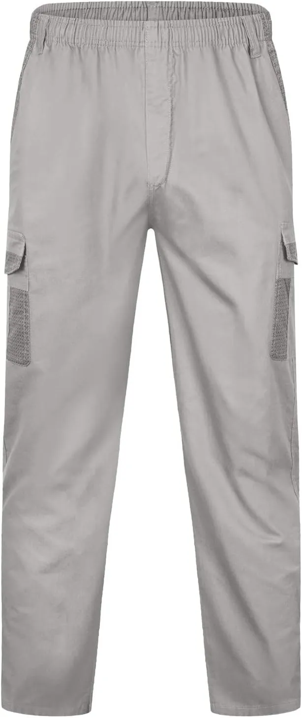 Mens Sweatpants with Pockets Big and Tall Pants Casual Color Solid Men's Trousers Leggings Multi-Pocket Pants Tooling