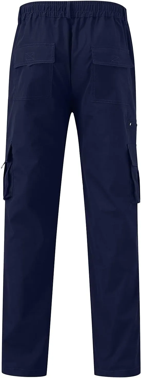 Mens Sweatpants with Pockets Big and Tall Pants Men's Tech Fleece Active Athletic Casual Open Bottom Cargo Sweatpants