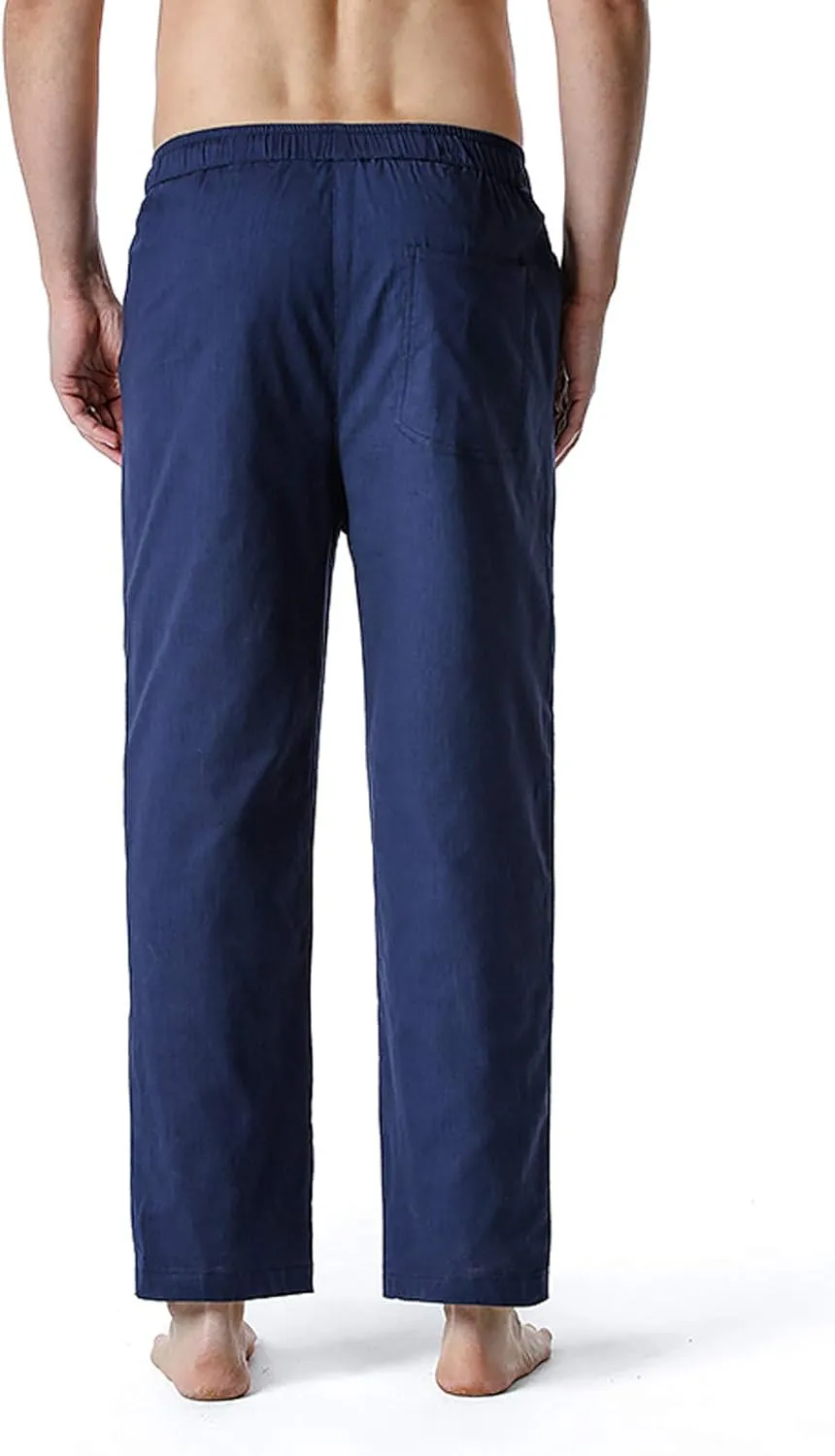 Mens Sweatpants with Pockets Big and Tall Pants Straight Leg Elastic Waist Jogger Sweatpants Fleece Cargo Sweatpants