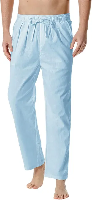 Mens Sweatpants with Pockets Big and Tall Pants Straight Leg Elastic Waist Jogger Sweatpants Fleece Cargo Sweatpants